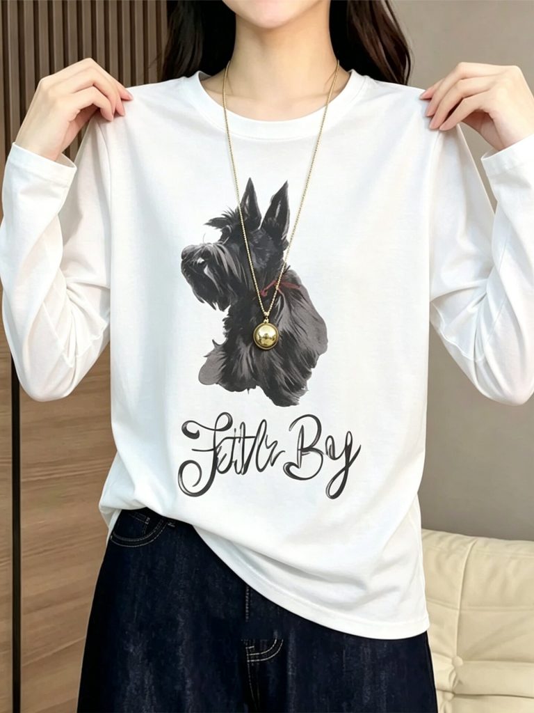 White Sun Protection French Style Loose Round Neck Long Sleeve T-Shirt Women 2026 Summer Artistic Bright Outfit Top